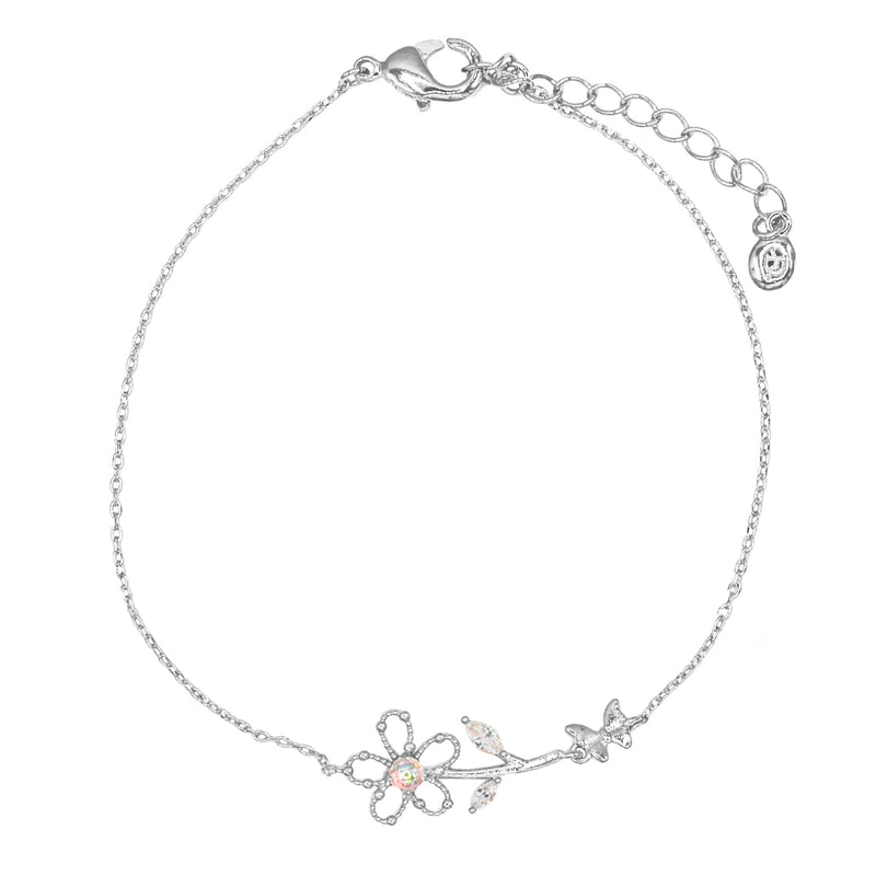 Butterfly Kisses Flower Bracelet