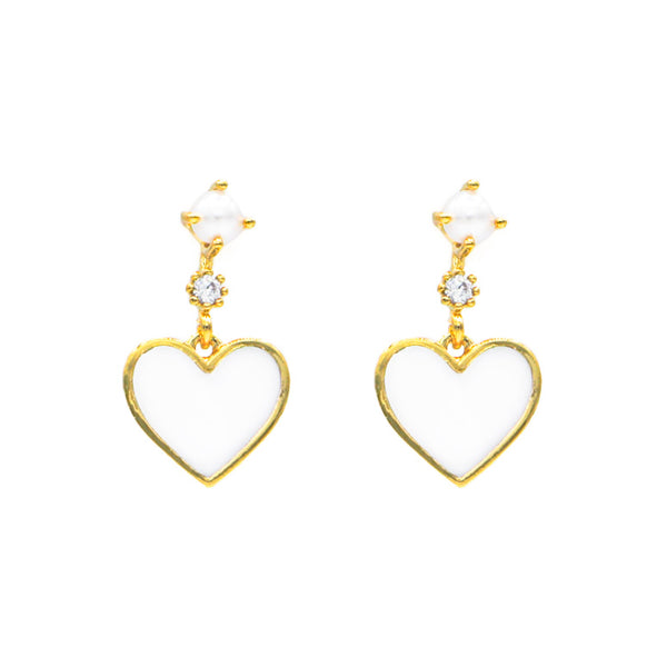 Pearlfect Heart Earrings