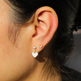 Pearlfect Heart Earrings