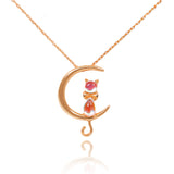 Cat on the Moon Necklace